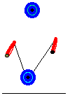 Two Diabolo Pull Start with Crash